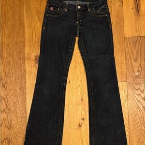 Y2K dark denim Flared Jeans
